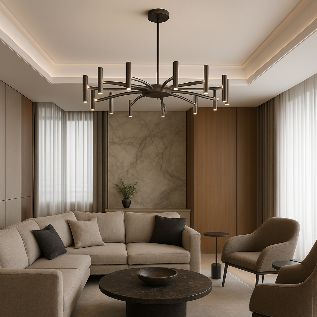 12 Heads Contemporary Chandelier
