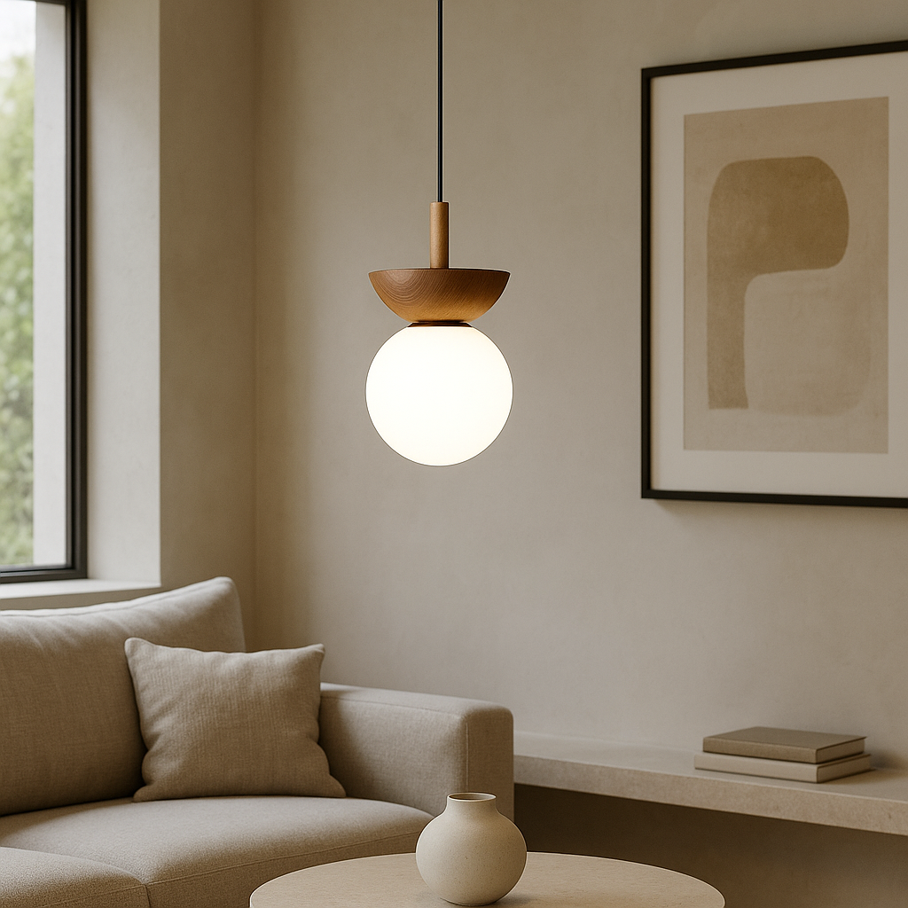Japandi Pendant Light – Natural Look