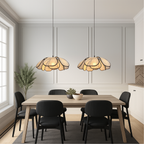 Wooden Flower Pendant Light