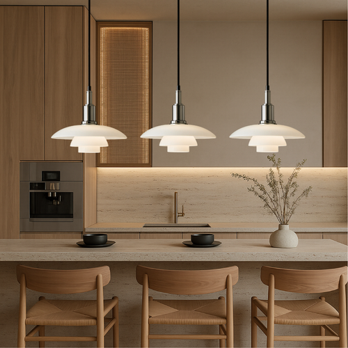 2/3 Head Danish Designer Pendant Light