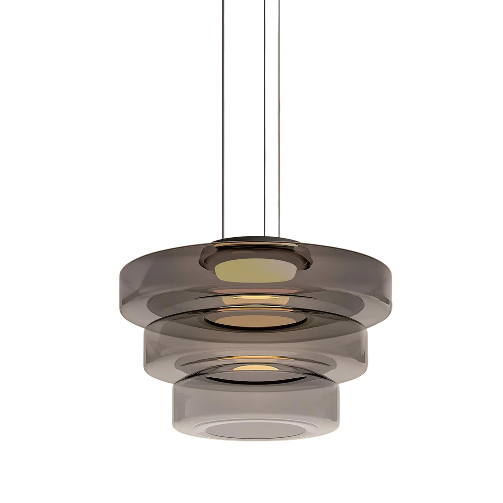 Danish Glass Bauhaus Pendant Light