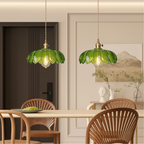 Glass Flower Pendant Light
