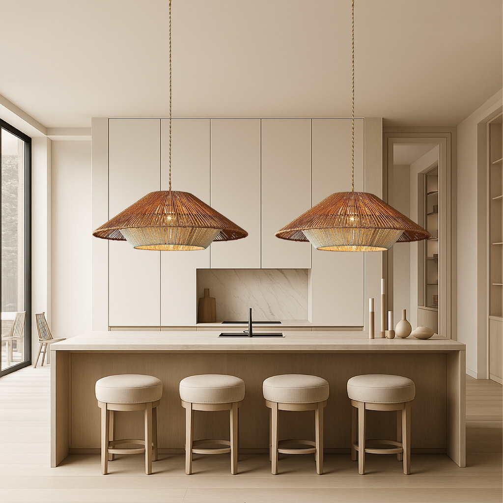 Bamboo Woven Pendant Light