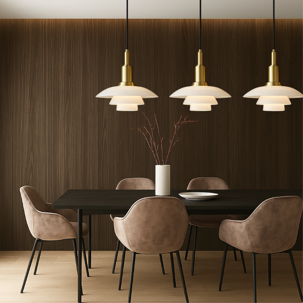 2/3 Head Danish Designer Pendant Light