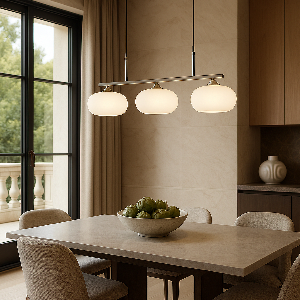 3-Heads Bauhaus Pendant Light