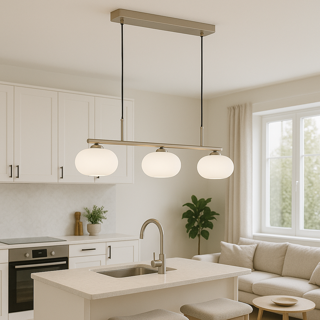 3-Heads Bauhaus Pendant Light