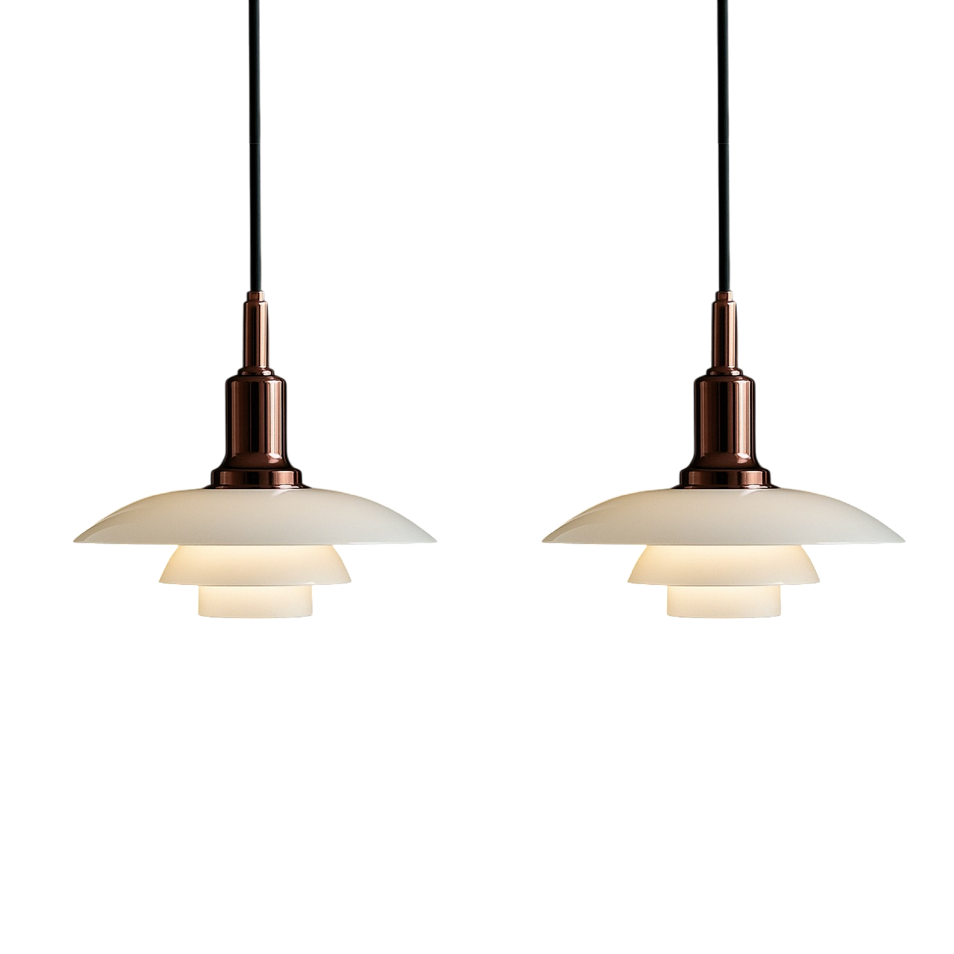 2/3 Head Danish Designer Pendant Light