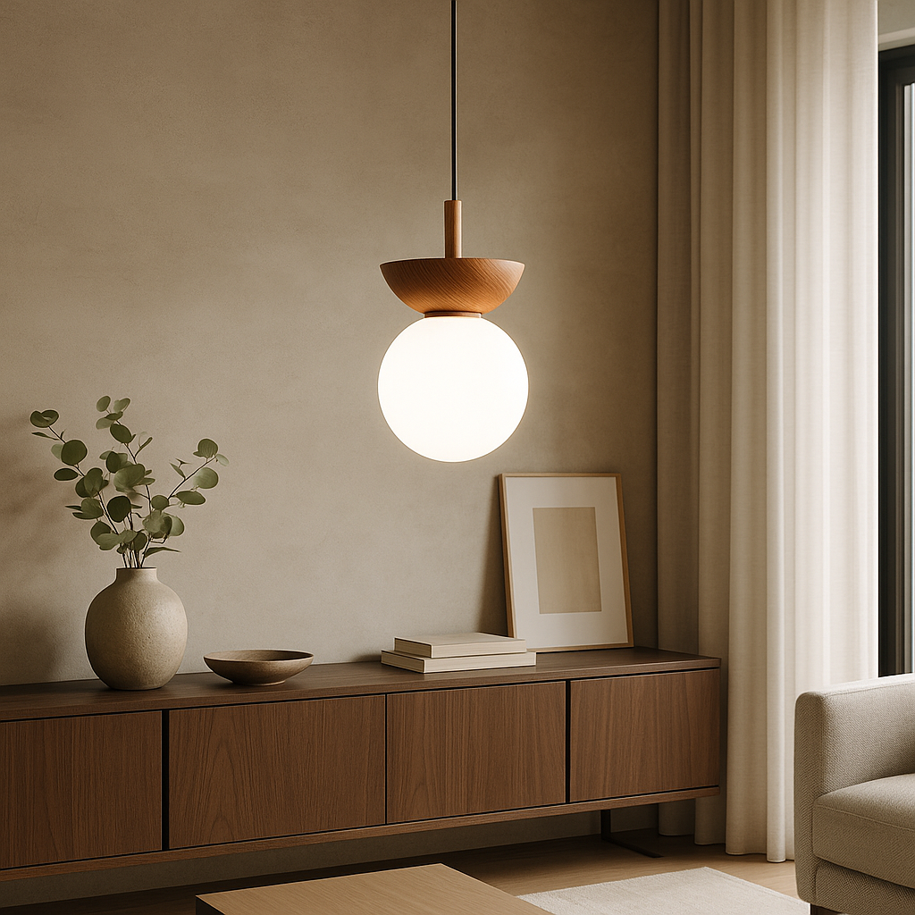 Japandi Pendant Light – Natural Look