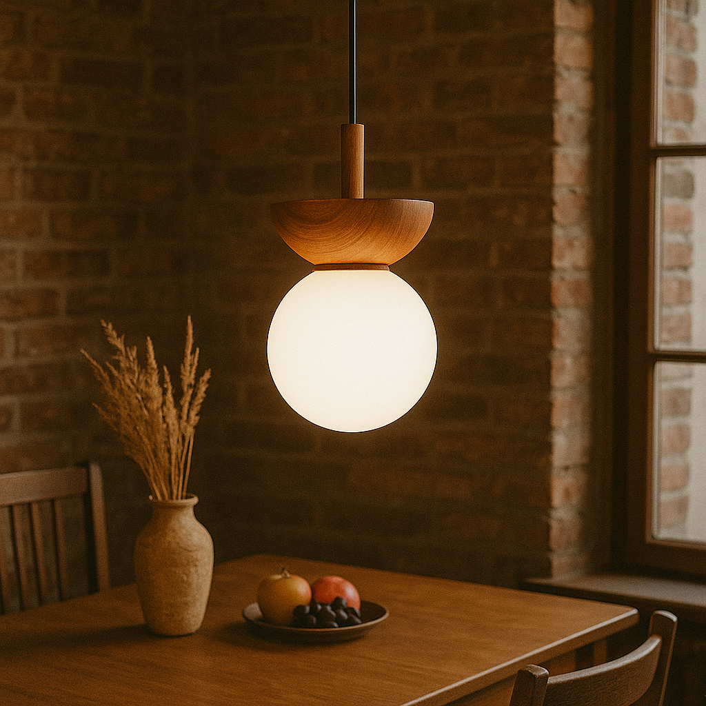 Japandi Pendant Light – Natural Look