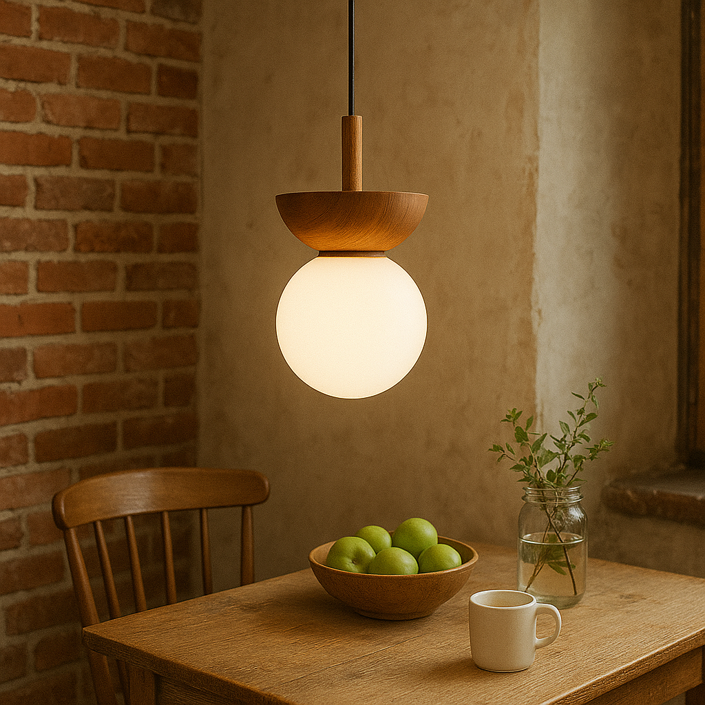 Japandi Pendant Light – Natural Look