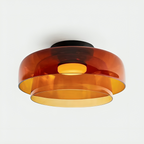 Nordic Bauhaus Glass Layered Pendant Light
