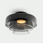 Nordic Bauhaus Glass Layered Pendant Light