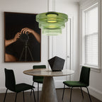 Danish Glass Bauhaus Pendant Light
