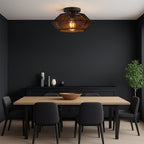 Bamboo Woven Ceiling Light