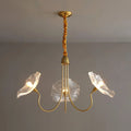 Lotus Glass Leaf Chandelier