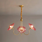 Lotus Glass Leaf Chandelier