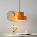 Italian Orange Bauhaus Pendant Light