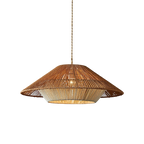 Bamboo Woven Pendant Light
