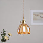 Japanese Glass Pendant Light