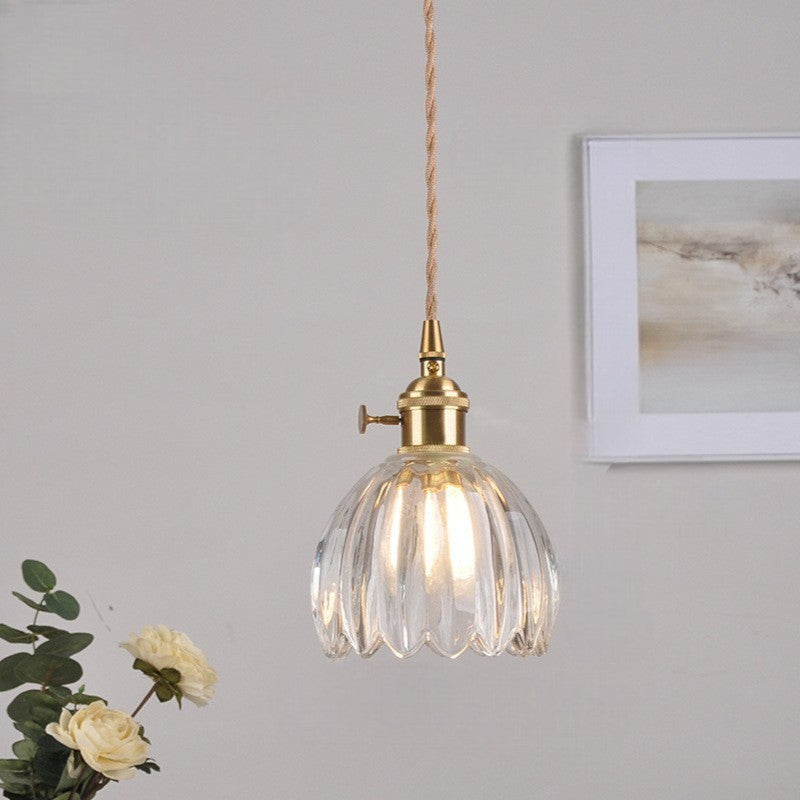 Japanese Glass Pendant Light