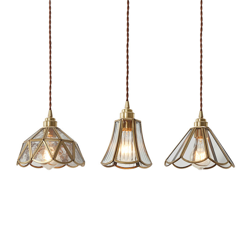 Vintage Glass Pendant Light