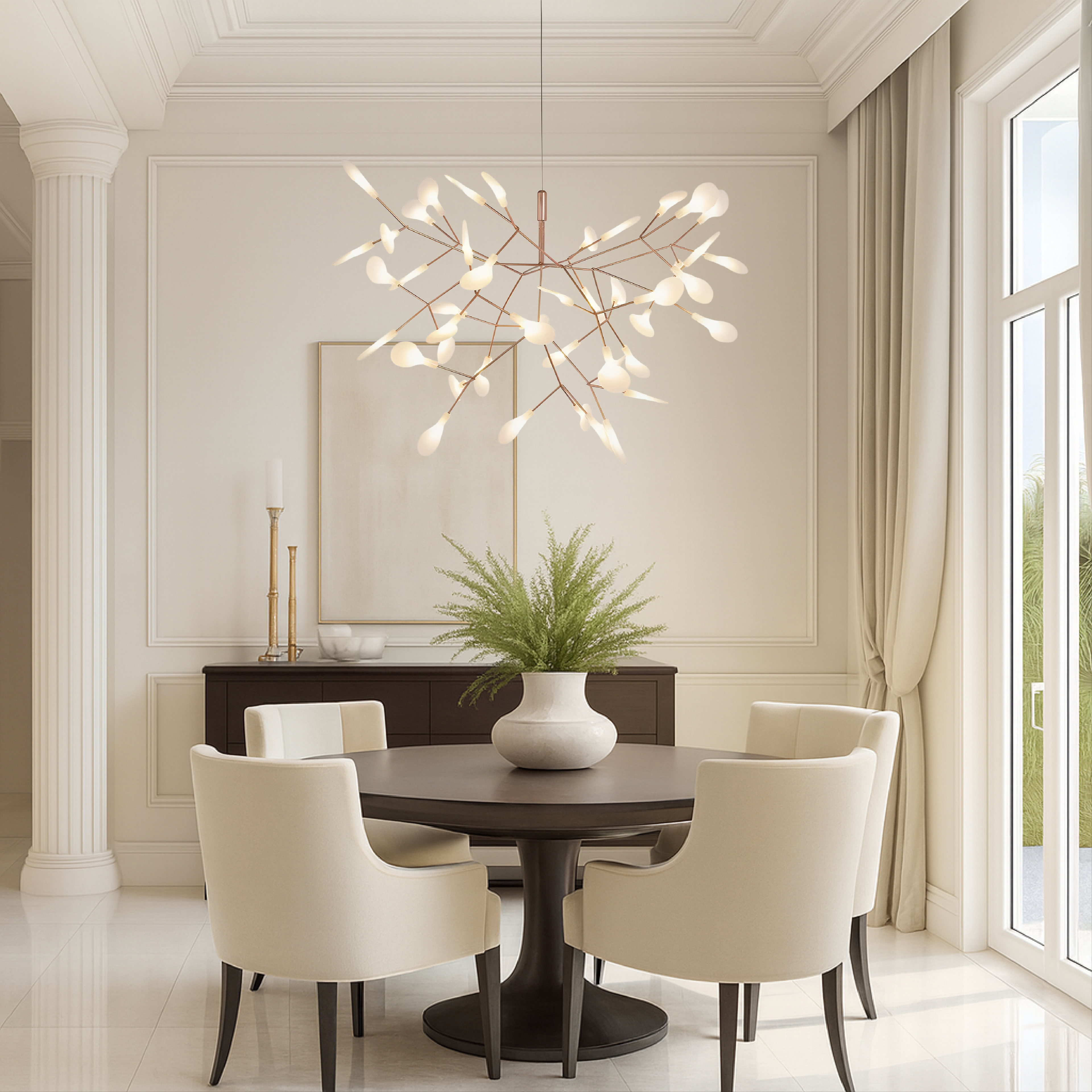 Rose Gold Firefly Pendant Light