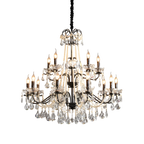 Black Crystal French Chandelier