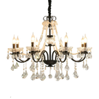 Black Crystal French Chandelier