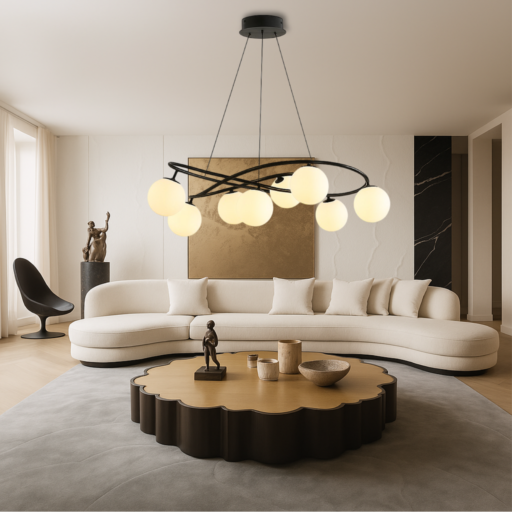 Nordic Retro Black Chandeliers
