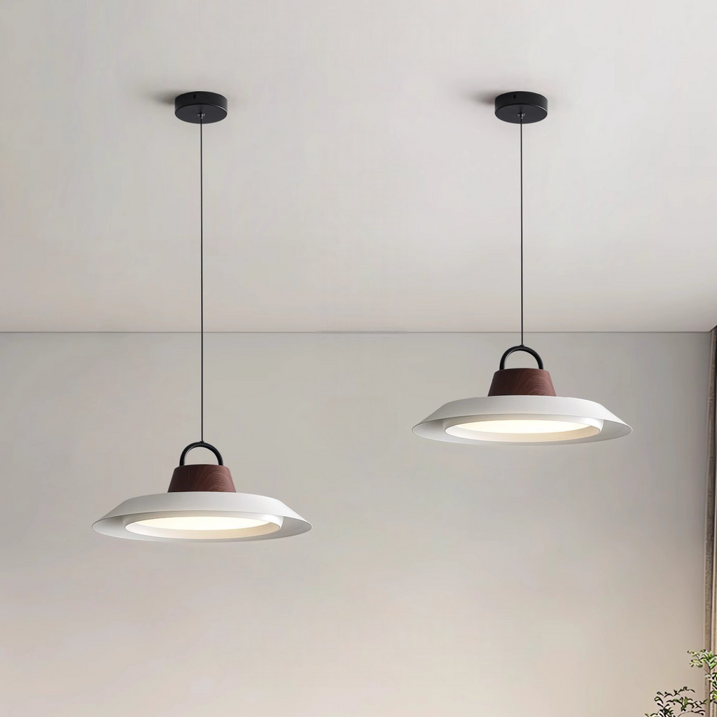 Scandinavian Wood/Metal Pendant Light