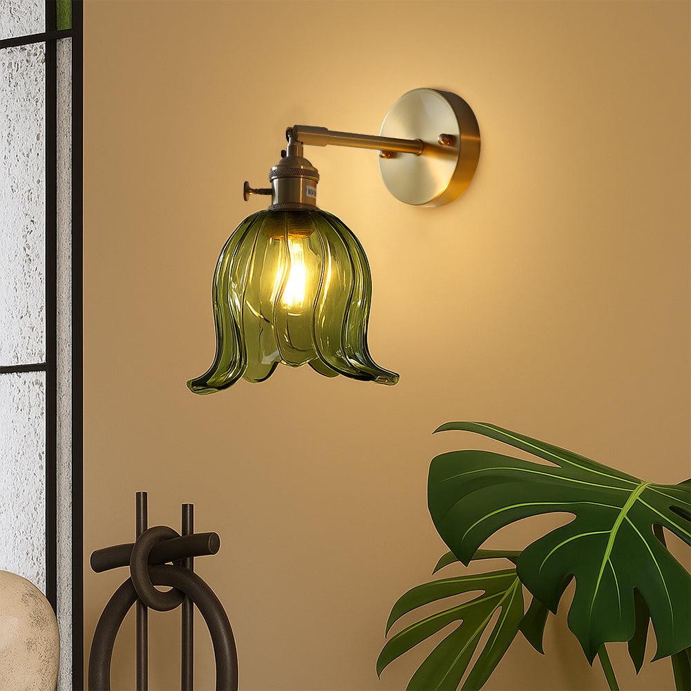 Flower Glass Wall Light