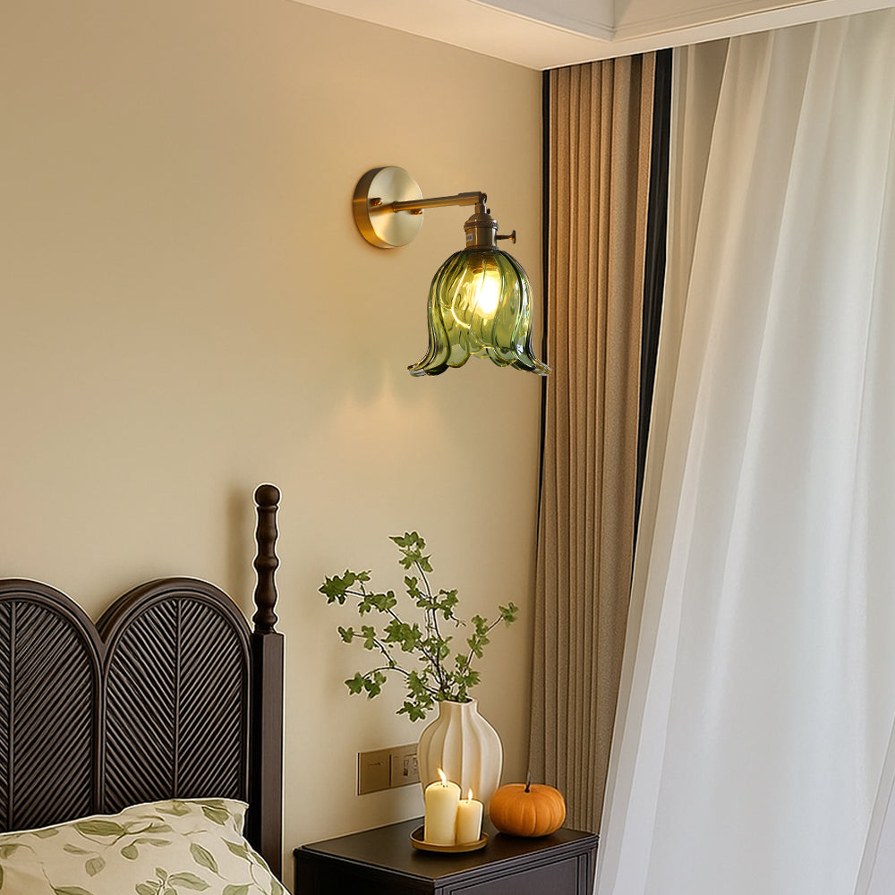 Flower Glass Wall Light