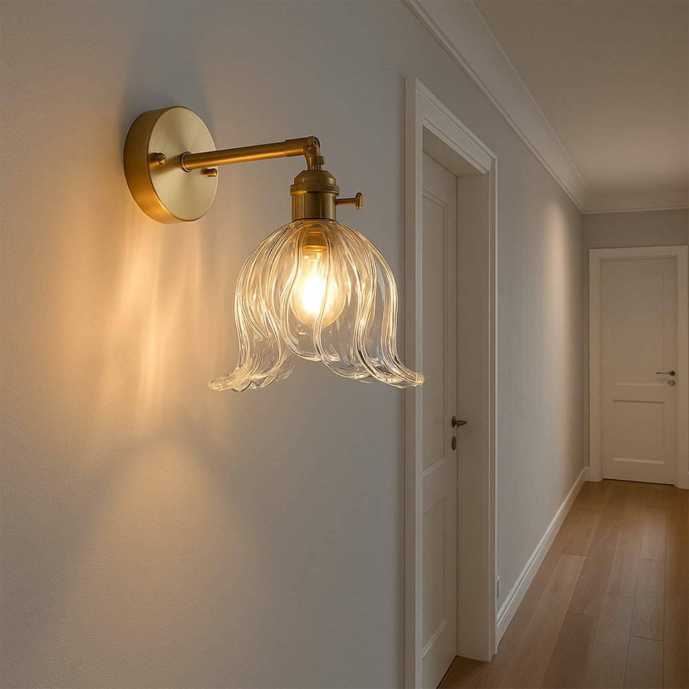 Flower Glass Wall Light